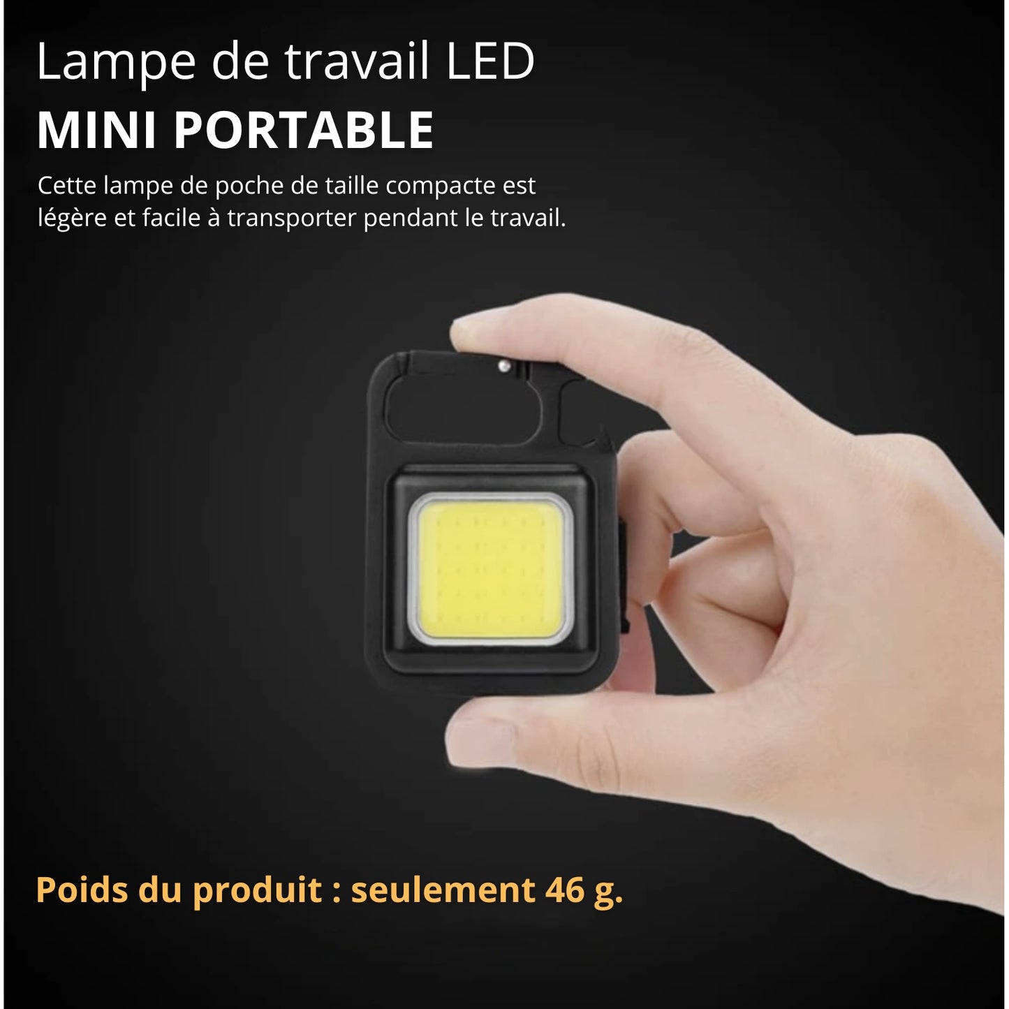 Lampe LED Porte-Clés : décapsuleur, Aimantée et Rechargeable ✨